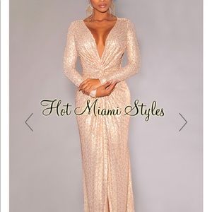 NWOT Hot Miami Styles Sequin Dress Sz S